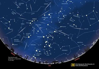 Sternenkarte Geminiden