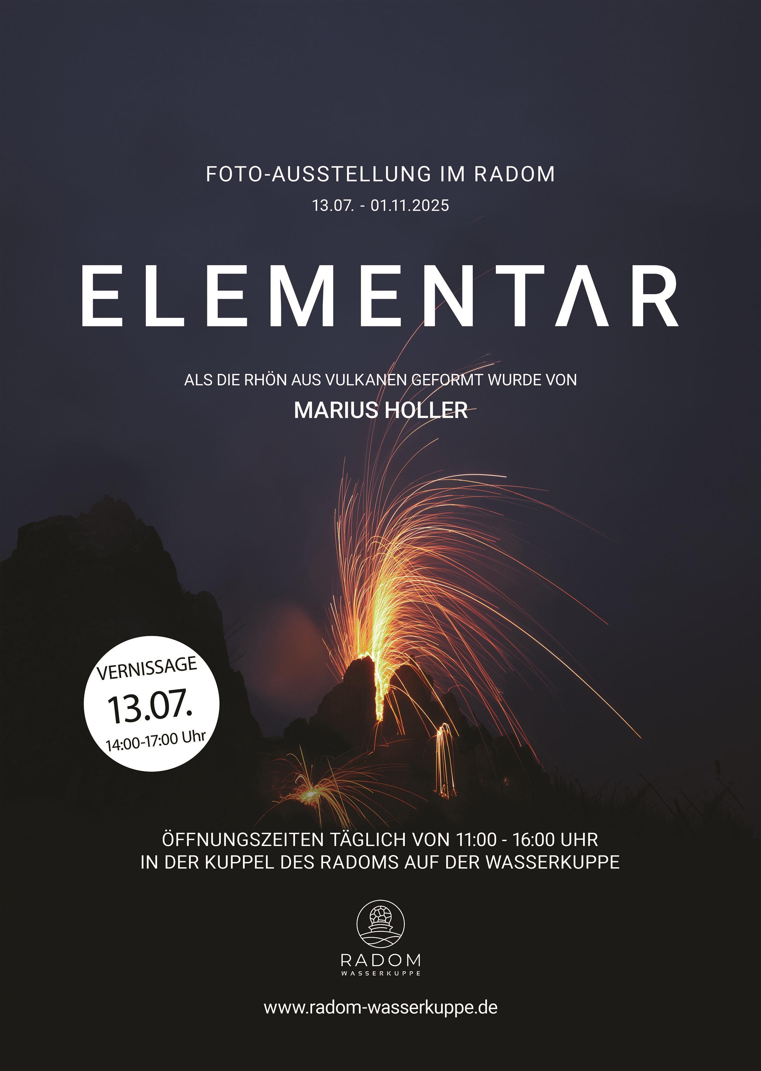 Einladung zur Eröffnung der Fotoausstellung im Radom auf der Wasserkuppe am 13.07.2024 von 14 bis 17 Uhr